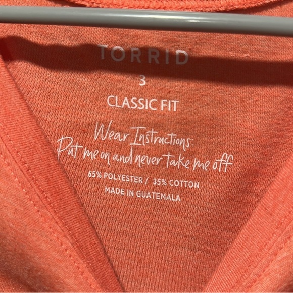 Torrid Coral Classic fit tee - Picture 2 of 5